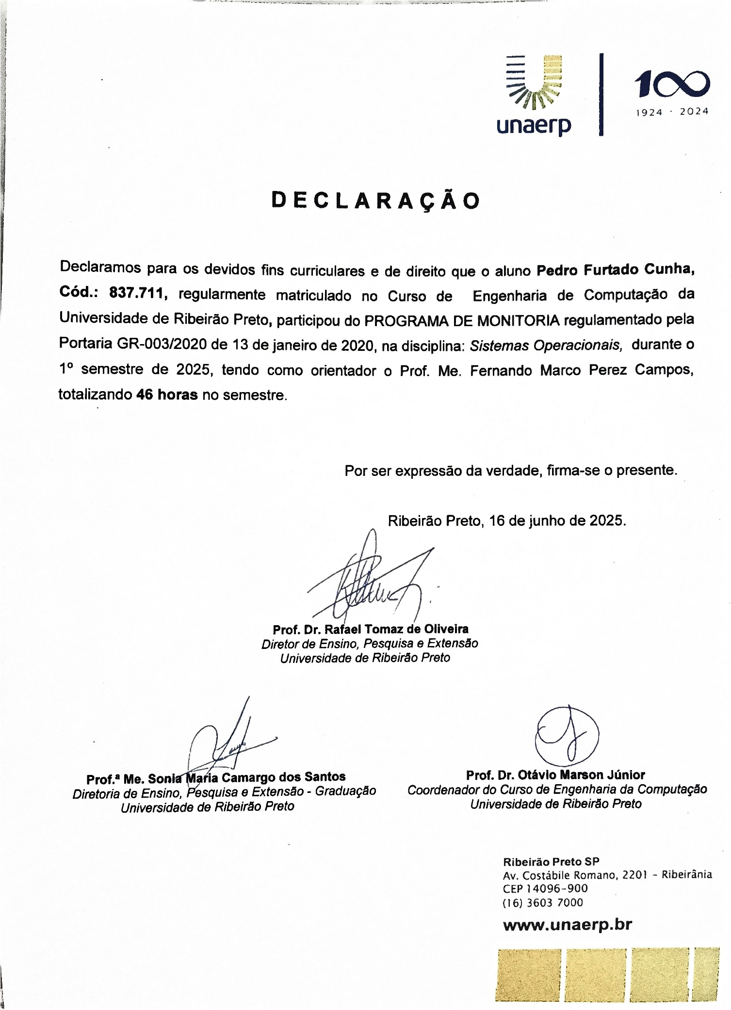 Monitoria de Sistemas Operacionais
